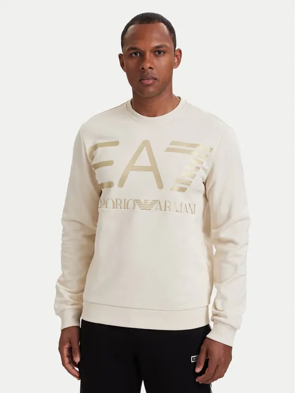 EA7 Emporio Armani EA7 Emporio Armani Majica dugih rukava 7M002201 AF27189 U1079 Bež Regular Fit