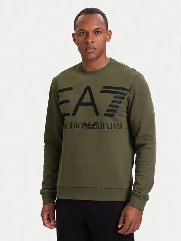EA7 Emporio Armani EA7 Emporio Armani Majica dugih rukava 7M002201 AF27189 U7014 Zelena Regular Fit