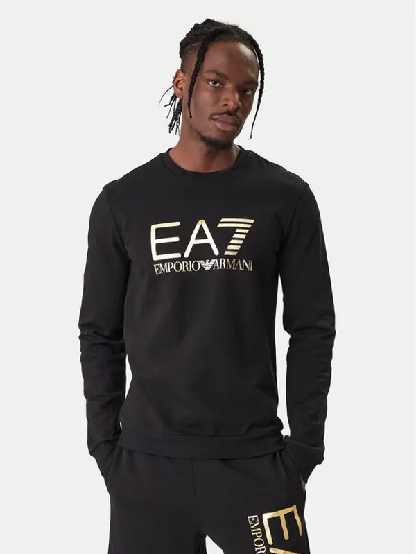 EA7 Emporio Armani EA7 Emporio Armani Majica dugih rukava 7M002278 AF22266 MC004 Crna Regular Fit