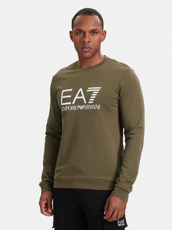 EA7 Emporio Armani EA7 Emporio Armani Majica dugih rukava 7M002278 AF22266 U6198 Svijetlo smeđa Regular Fit