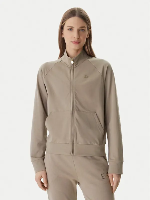 EA7 Emporio Armani EA7 Emporio Armani Majica dugih rukava 7W000457 AF13135 Smeđa Regular Fit