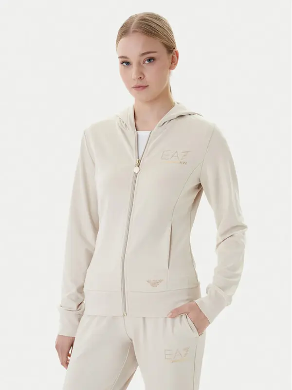 EA7 Emporio Armani EA7 Emporio Armani Majica dugih rukava 7W001044 AF12482 U1088 Bež Regular Fit