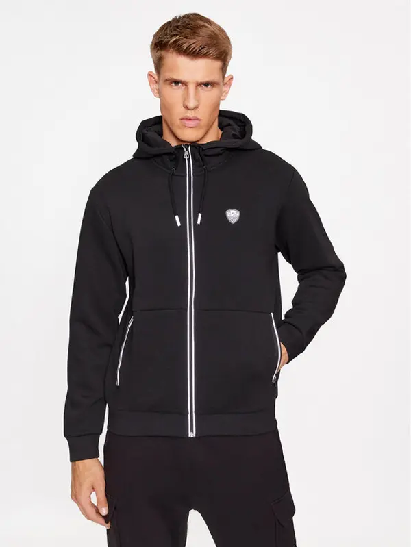 EA7 Emporio Armani EA7 Emporio Armani Majica dugih rukava 8NPM20 PJ4EZ 1200 Crna Regular Fit