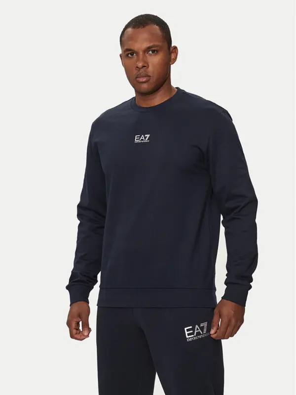 EA7 Emporio Armani EA7 Emporio Armani Majica dugih rukava 8NPM30 PJVRZ 0562 Tamnoplava Regular Fit
