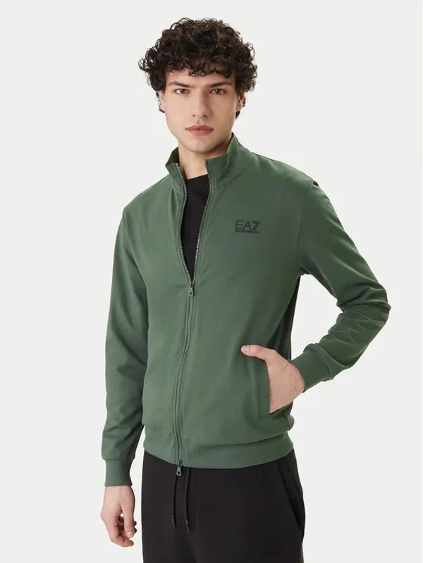 EA7 Emporio Armani EA7 Emporio Armani Majica dugih rukava 8NPM31 PJVRZ U7260 Zelena Regular Fit
