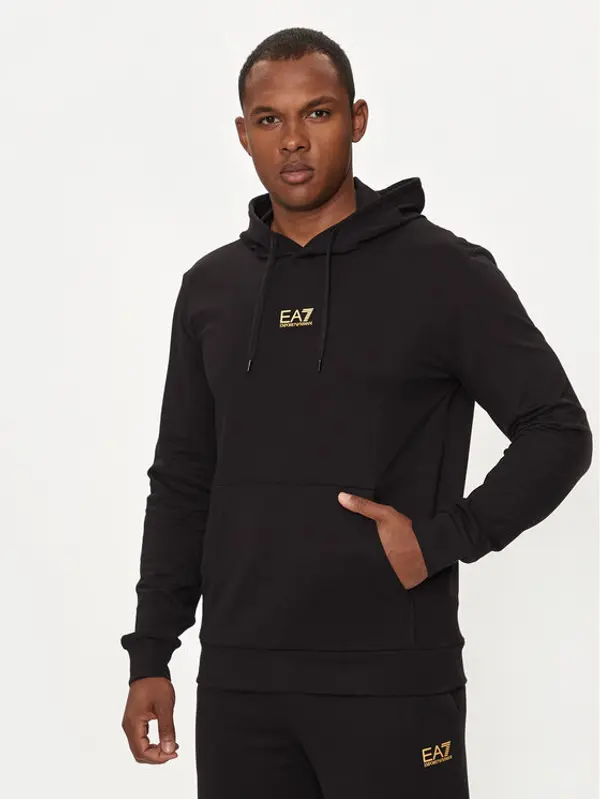 EA7 Emporio Armani EA7 Emporio Armani Majica dugih rukava 8NPM32 PJVRZ 0208 Crna Regular Fit