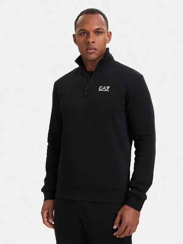EA7 Emporio Armani EA7 Emporio Armani Majica dugih rukava 8NPM35 PJVTZ 1200 Crna Modern Fit