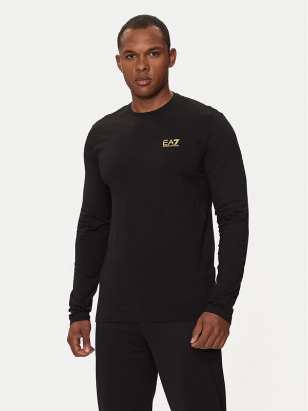 EA7 Emporio Armani EA7 Emporio Armani Majica dugih rukava 8NPT28 PJVQZ 0208 Crna Regular Fit