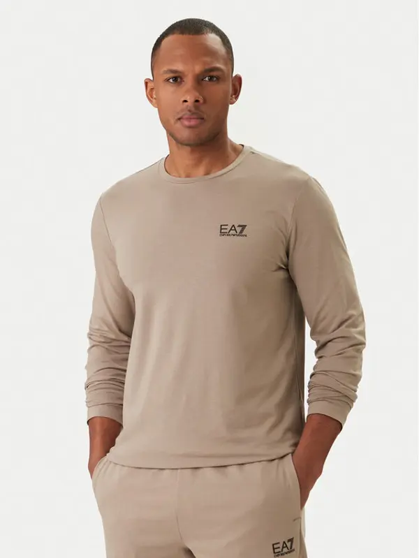 EA7 Emporio Armani EA7 Emporio Armani Majica dugih rukava 8NPT28 PJVQZ U6167 Bež Slim Fit
