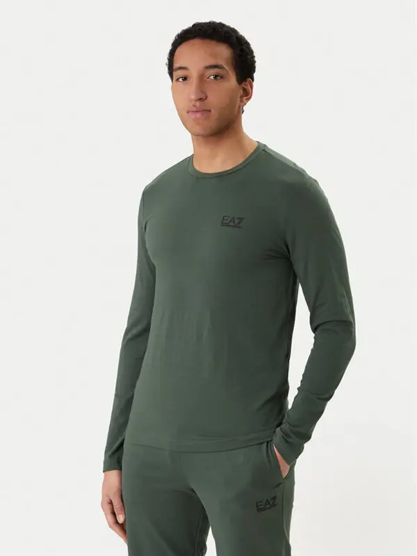 EA7 Emporio Armani EA7 Emporio Armani Majica dugih rukava 8NPT28 PJVQZ U7260 Zelena Slim Fit