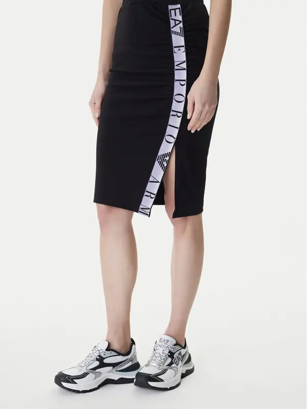 EA7 Emporio Armani EA7 Emporio Armani Midi suknja 7W001156 AF12501 Crna Slim Fit