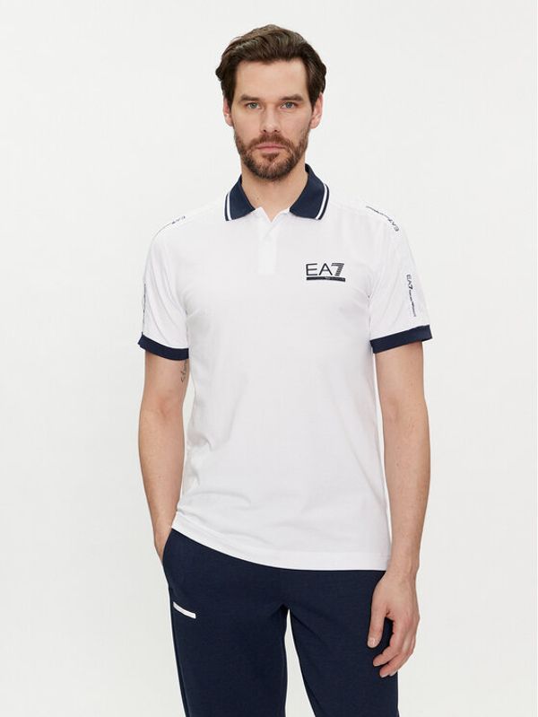EA7 Emporio Armani EA7 Emporio Armani Polo 3DPF20 PJ03Z 1100 Bijela Regular Fit