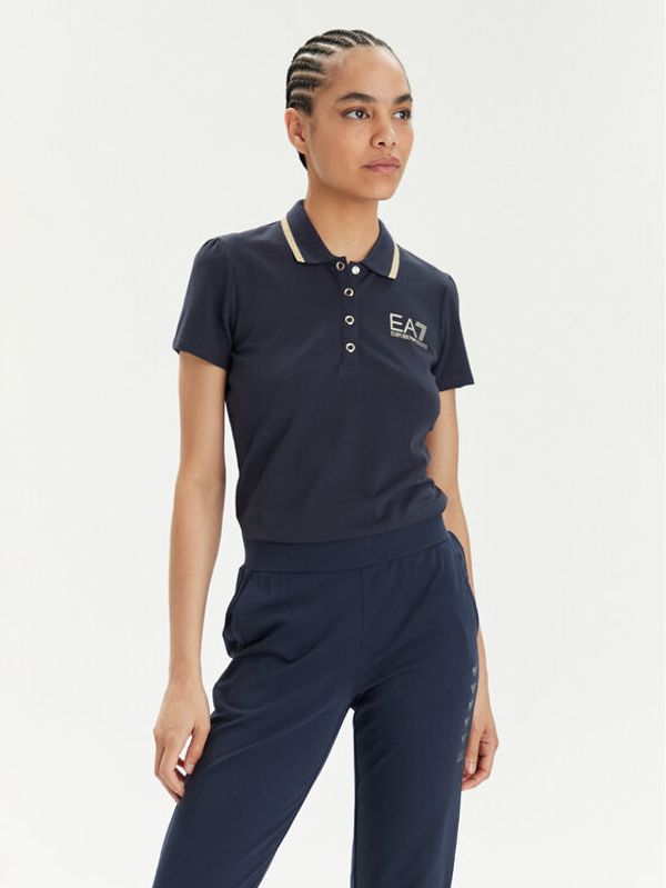 EA7 Emporio Armani EA7 Emporio Armani Polo 3DTF01 TJSXZ 1555 Tamnoplava Slim Fit
