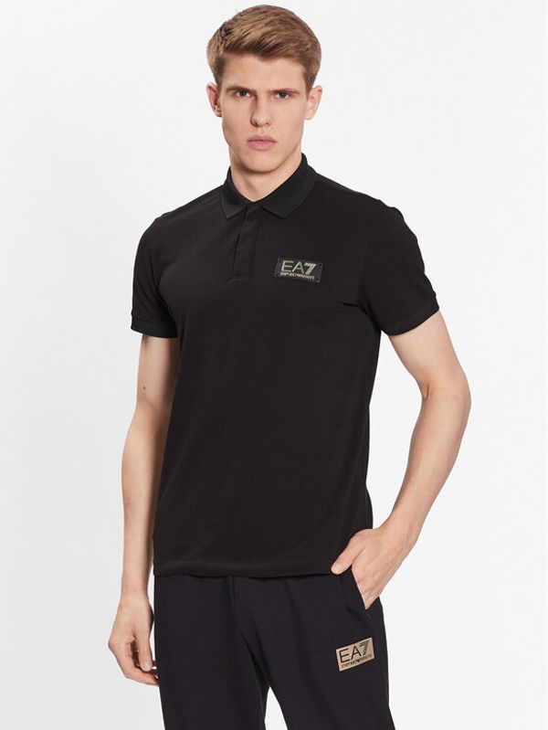 EA7 Emporio Armani EA7 Emporio Armani Polo 3RPF01 PJ5AZ 1200 Crna Regular Fit
