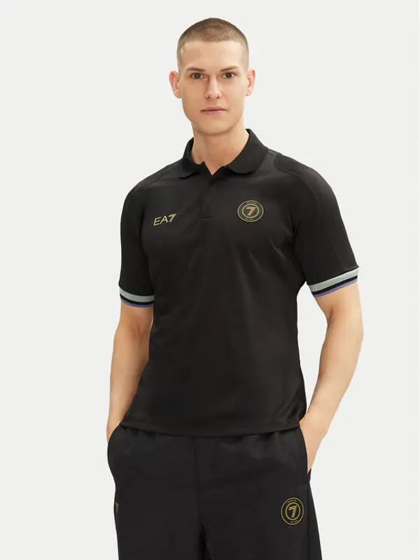 EA7 Emporio Armani EA7 Emporio Armani Polo 7M000257 AF13537 UC001 Crna Regular Fit