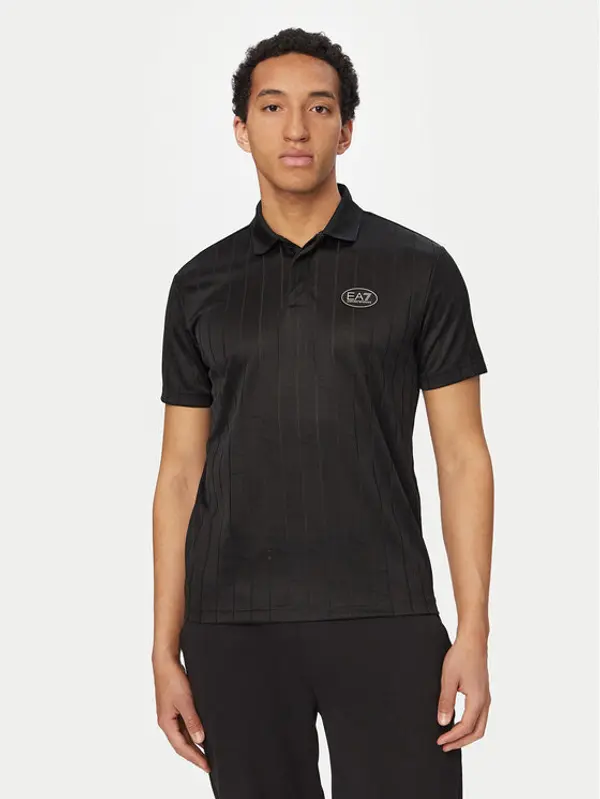 EA7 Emporio Armani EA7 Emporio Armani Polo 7M001287 AF22277 Crna Regular Fit