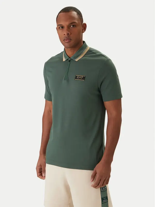 EA7 Emporio Armani EA7 Emporio Armani Polo 7M001333 AF13739 Zelena Regular Fit