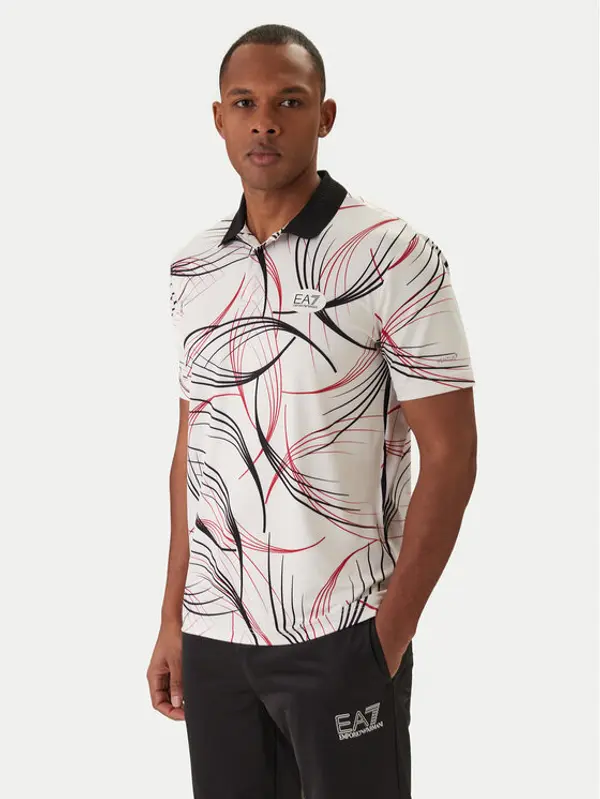 EA7 Emporio Armani EA7 Emporio Armani Polo 7M001532 AF22175 Bijela Regular Fit