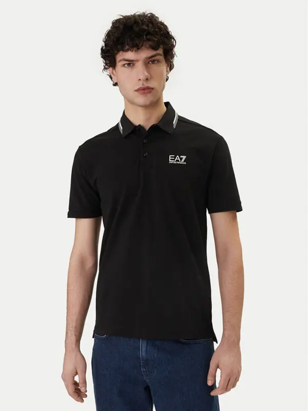 EA7 Emporio Armani EA7 Emporio Armani Polo 7M001604 AF13511 UC001 Crna Regular Fit