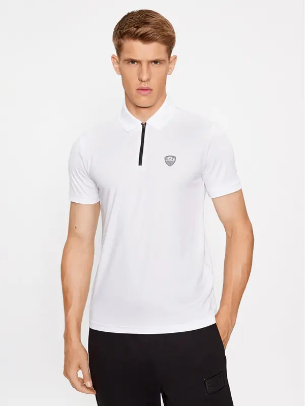 EA7 Emporio Armani EA7 Emporio Armani Polo 8NPF13 PJRGZ 1100 Bijela Regular Fit