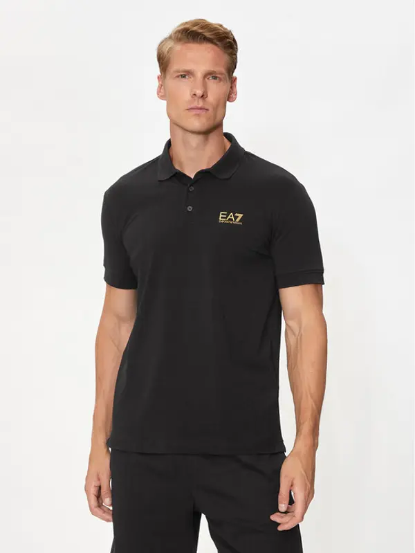 EA7 Emporio Armani EA7 Emporio Armani Polo 8NPF14 PJVQZ 0208 Crna Regular Fit