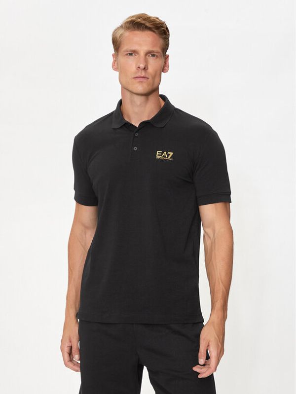 EA7 Emporio Armani EA7 Emporio Armani Polo 8NPF14 PJVQZ 0208 Crna Regular Fit