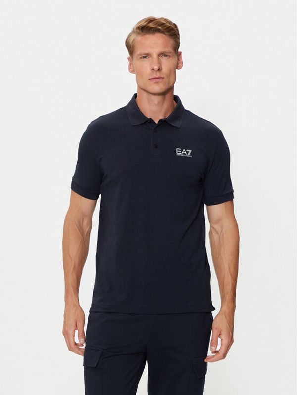 EA7 Emporio Armani EA7 Emporio Armani Polo 8NPF14 PJVQZ 0562 Tamnoplava Regular Fit