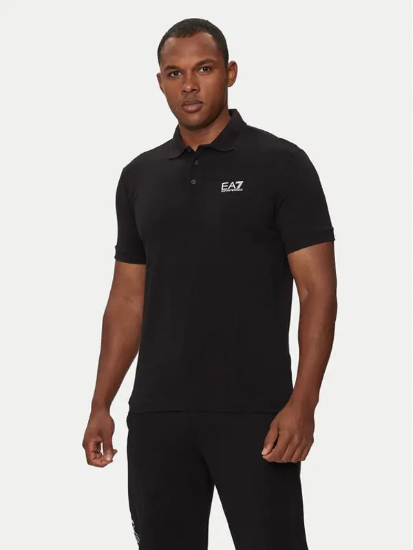 EA7 Emporio Armani EA7 Emporio Armani Polo 8NPF14 PJVQZ 1200 Crna Regular Fit
