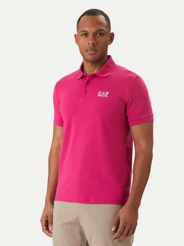 EA7 Emporio Armani EA7 Emporio Armani Polo 8NPF14 PJVQZ M4089 Ružičasta Regular Fit