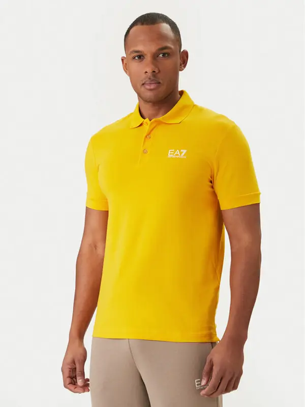 EA7 Emporio Armani EA7 Emporio Armani Polo 8NPF14 PJVQZ U2102 Žuta Regular Fit