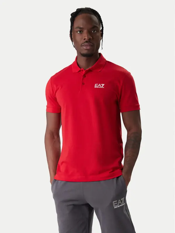 EA7 Emporio Armani EA7 Emporio Armani Polo 8NPF14 PJVQZ U5072 Crvena Regular Fit