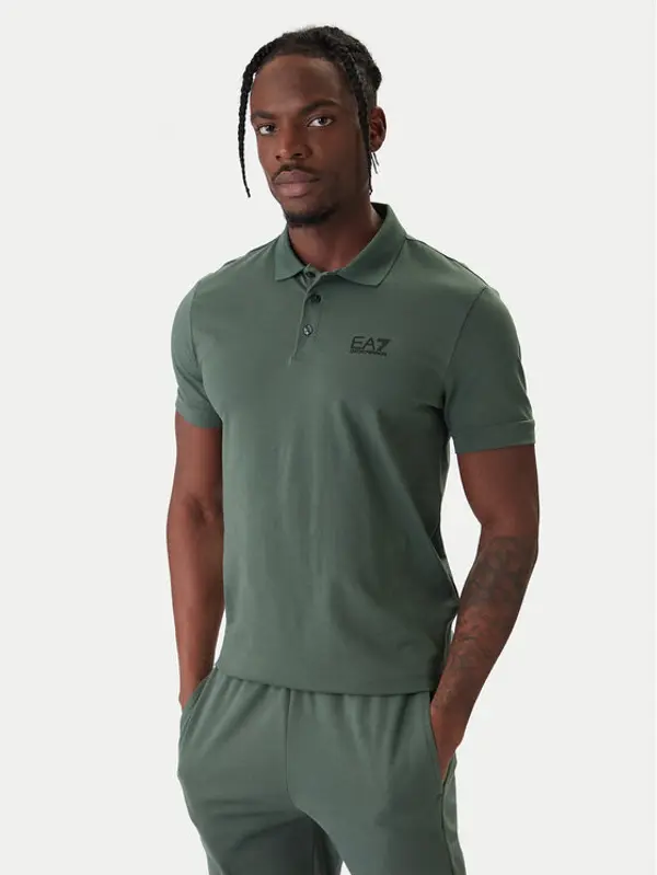 EA7 Emporio Armani EA7 Emporio Armani Polo 8NPF14 PJVQZ U7260 Zelena Regular Fit