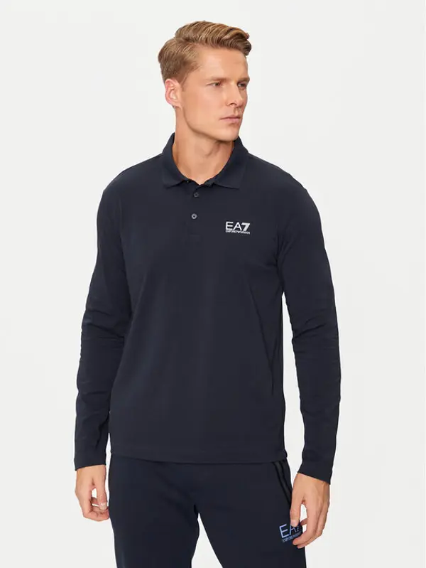 EA7 Emporio Armani EA7 Emporio Armani Polo 8NPF15 PJVQZ 0562 Tamnoplava Regular Fit