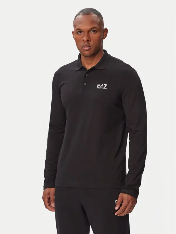 EA7 Emporio Armani EA7 Emporio Armani Polo 8NPF17 PJVUZ 1200 Crna Regular Fit
