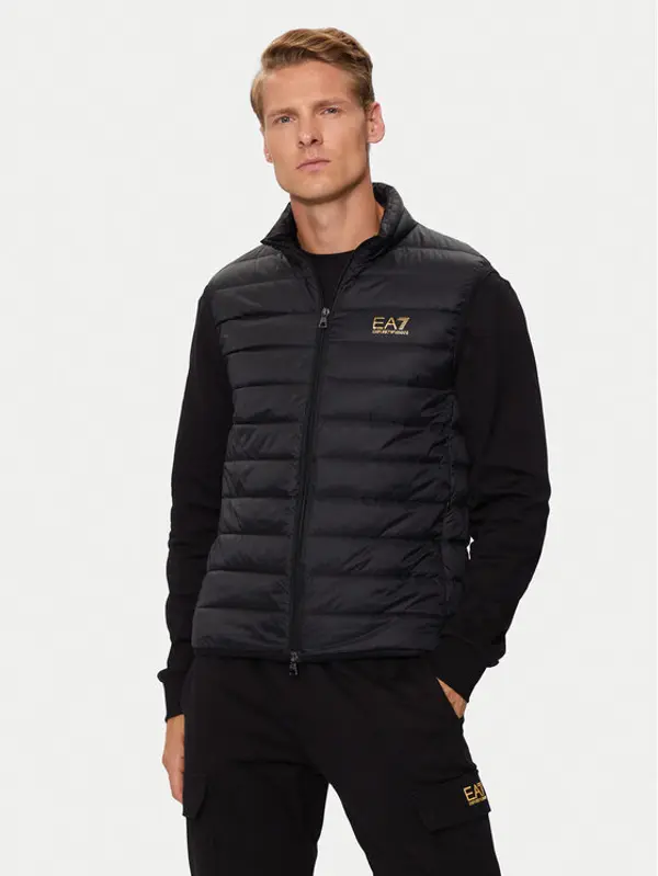 EA7 Emporio Armani EA7 Emporio Armani Prsluk 8NPQ06 PNGPZ 0208 Crna Regular Fit