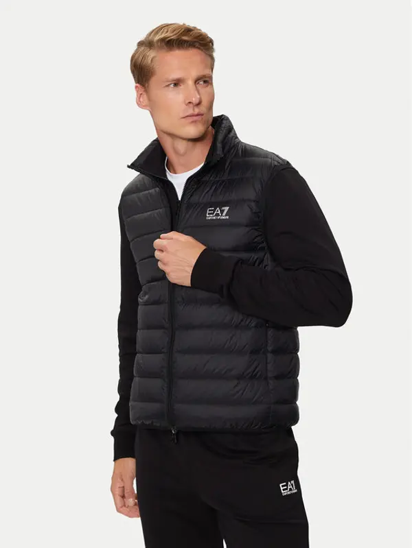 EA7 Emporio Armani EA7 Emporio Armani Prsluk 8NPQ06 PNGPZ 1200 Crna Regular Fit