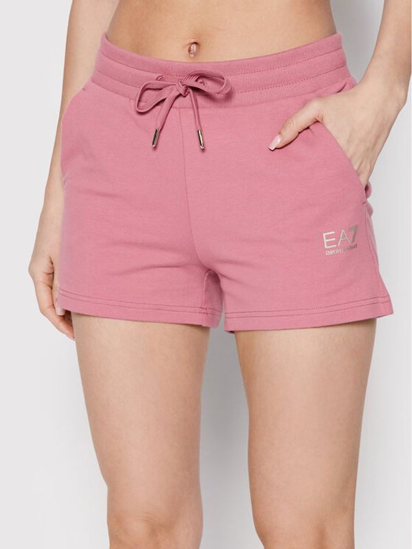 EA7 Emporio Armani EA7 Emporio Armani Sportske kratke hlače 3LTS53 TJCQZ 1413 Ružičasta Regular Fit
