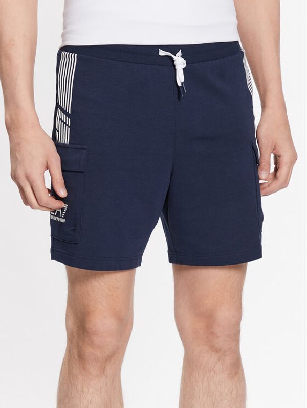 EA7 Emporio Armani EA7 Emporio Armani Sportske kratke hlače 3RPS55 PJLIZ 1554 Tamnoplava Regular Fit