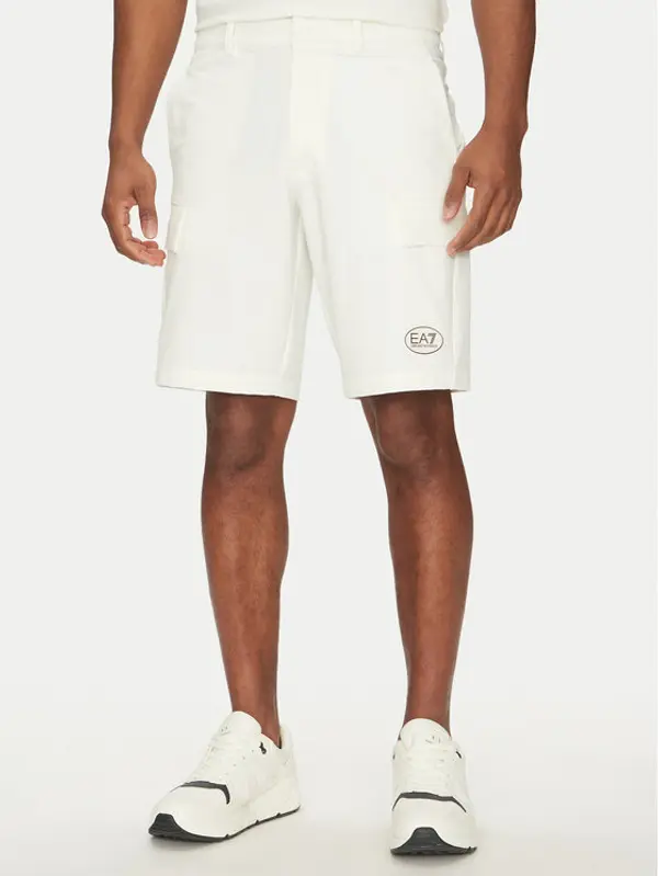EA7 Emporio Armani EA7 Emporio Armani Sportske kratke hlače 7M000196 AF13554 U0005 Bijela Regular Fit