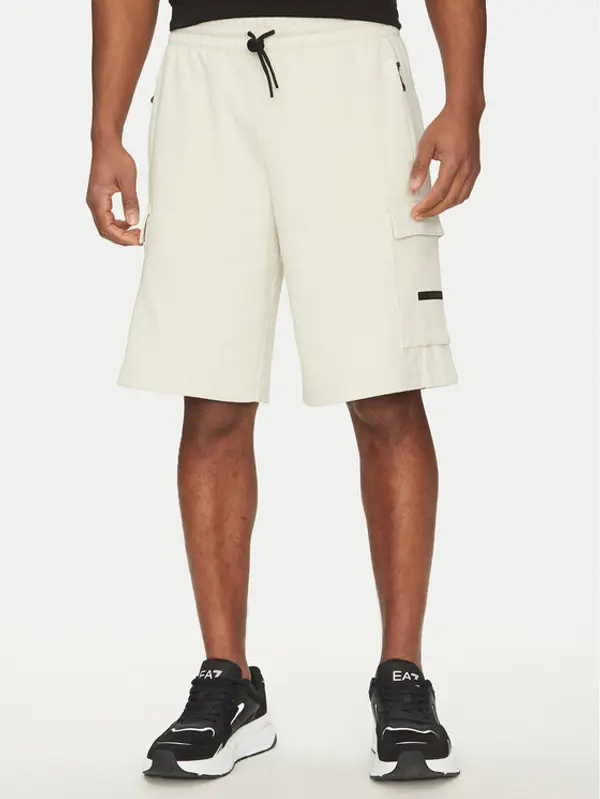 EA7 Emporio Armani EA7 Emporio Armani Sportske kratke hlače 7M000326 AF12660 U1112 Écru Regular Fit
