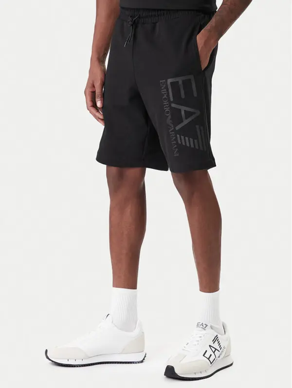 EA7 Emporio Armani EA7 Emporio Armani Sportske kratke hlače 7M001414 AF22266 MC005 Crna Regular Fit