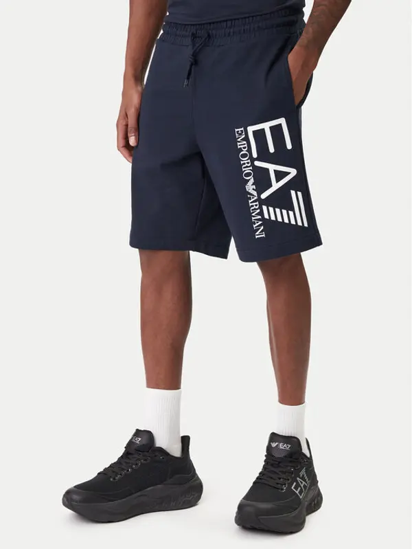 EA7 Emporio Armani EA7 Emporio Armani Sportske kratke hlače 7M001414 AF22266 UB102 Tamnoplava Regular Fit