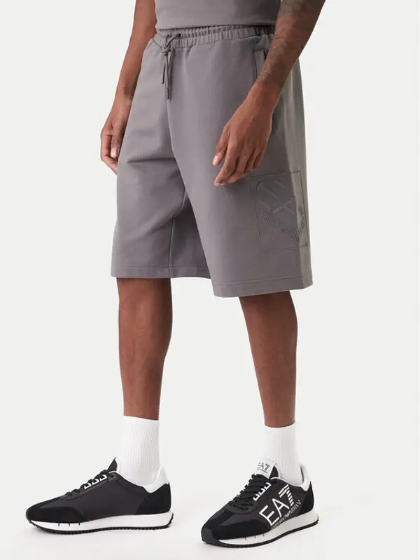 EA7 Emporio Armani EA7 Emporio Armani Sportske kratke hlače 7M001491 AF17787 U8086 Siva Regular Fit