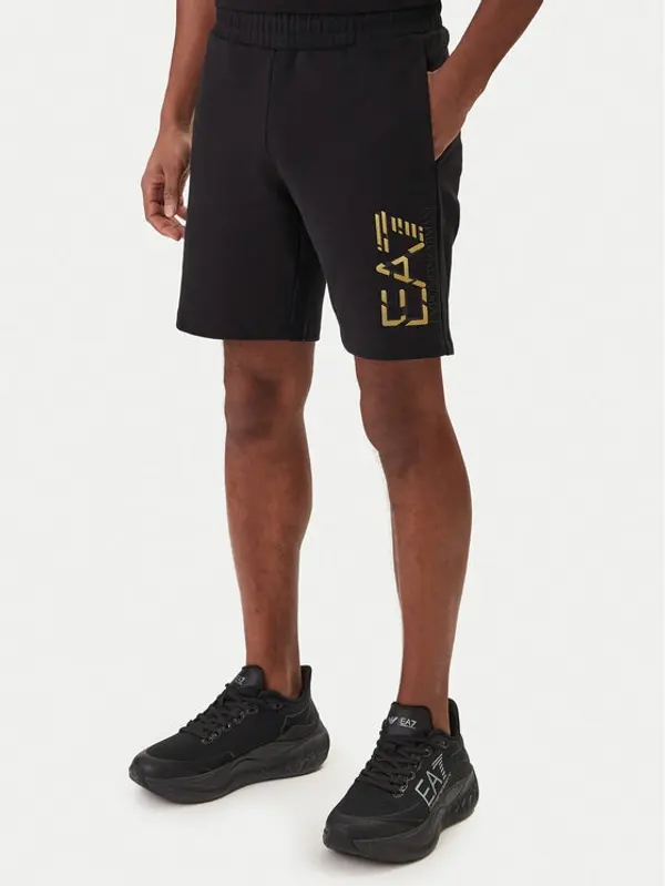 EA7 Emporio Armani EA7 Emporio Armani Sportske kratke hlače 7M001564 AF17787 Crna Regular Fit