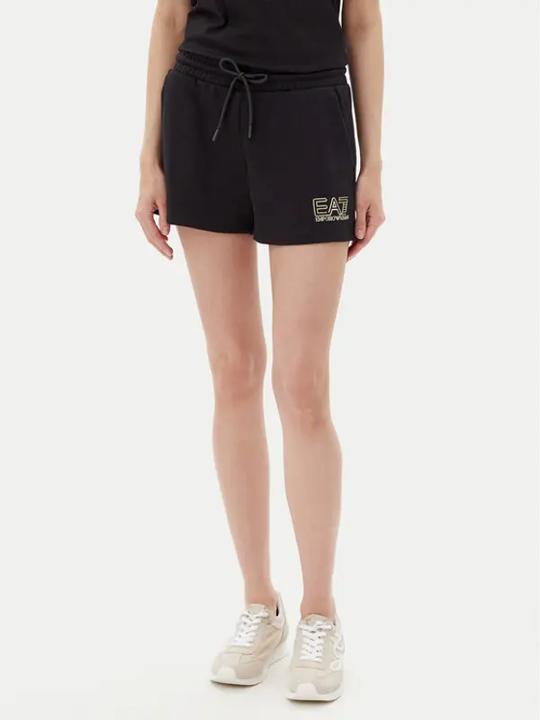 EA7 Emporio Armani EA7 Emporio Armani Sportske kratke hlače 7W000108 AF12473 MC004 Crna Loose Fit
