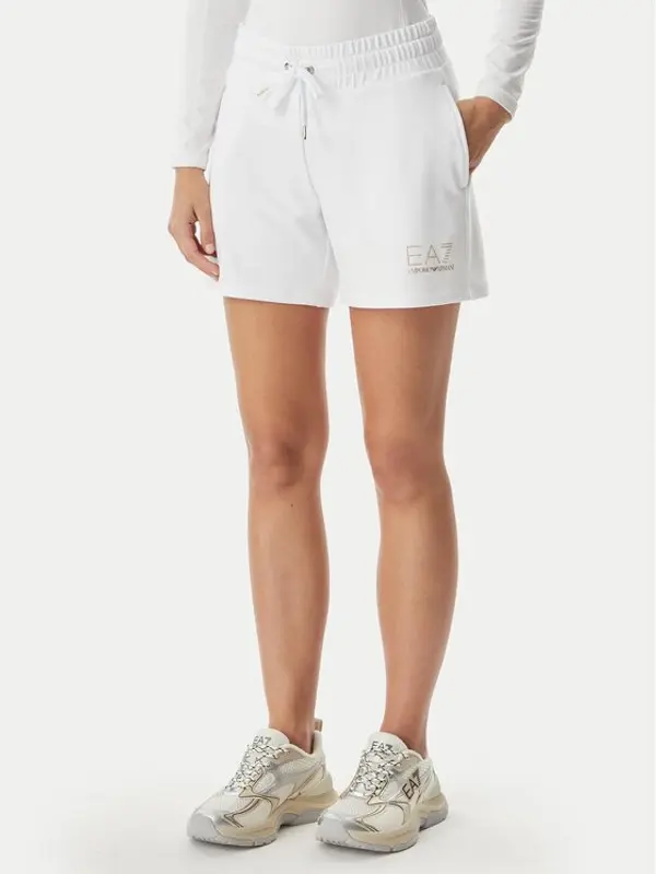 EA7 Emporio Armani EA7 Emporio Armani Sportske kratke hlače 7W000269 AF12482 U0002 Bijela Regular Fit