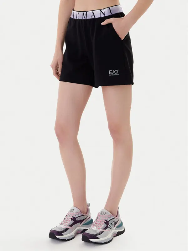 EA7 Emporio Armani EA7 Emporio Armani Sportske kratke hlače 7W001153 AF12501 UC001 Crna Regular Fit