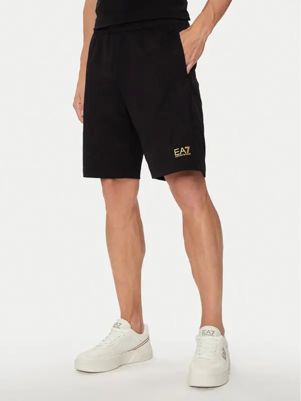 EA7 Emporio Armani EA7 Emporio Armani Sportske kratke hlače 8NPS65 PJVRZ 0208 Crna Regular Fit