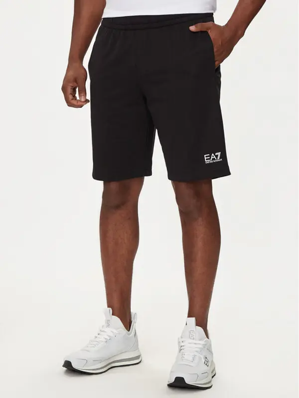 EA7 Emporio Armani EA7 Emporio Armani Sportske kratke hlače 8NPS65 PJVRZ 1200 Crna Regular Fit