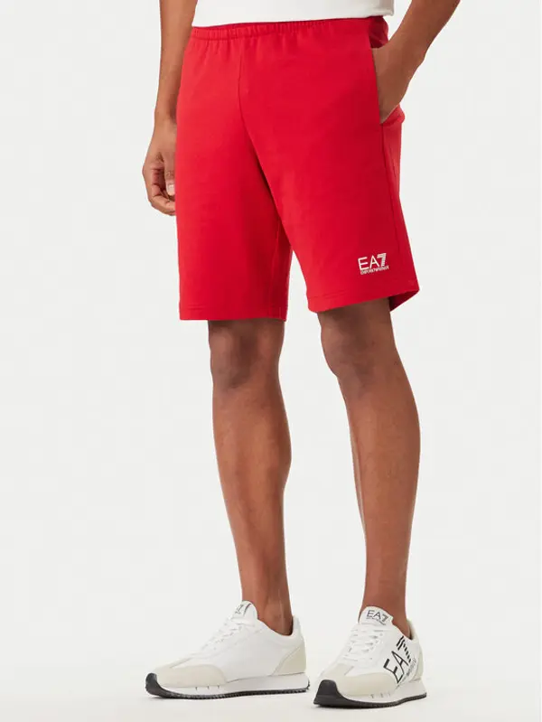 EA7 Emporio Armani EA7 Emporio Armani Sportske kratke hlače 8NPS65 PJVRZ U5072 Crvena Regular Fit